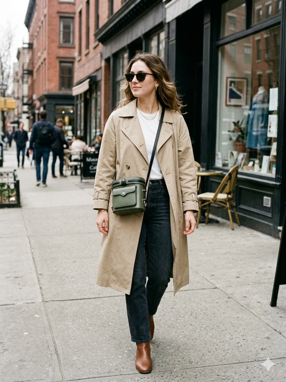 Rebecca Minkoff Olive Green Crossbody Camera Bag